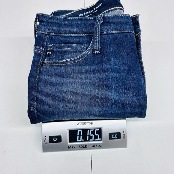 Adriano Goldschmied Jeans Womens 25R Farrah Skinny Ankle High Rise Dark Wash - Picture 15 of 15